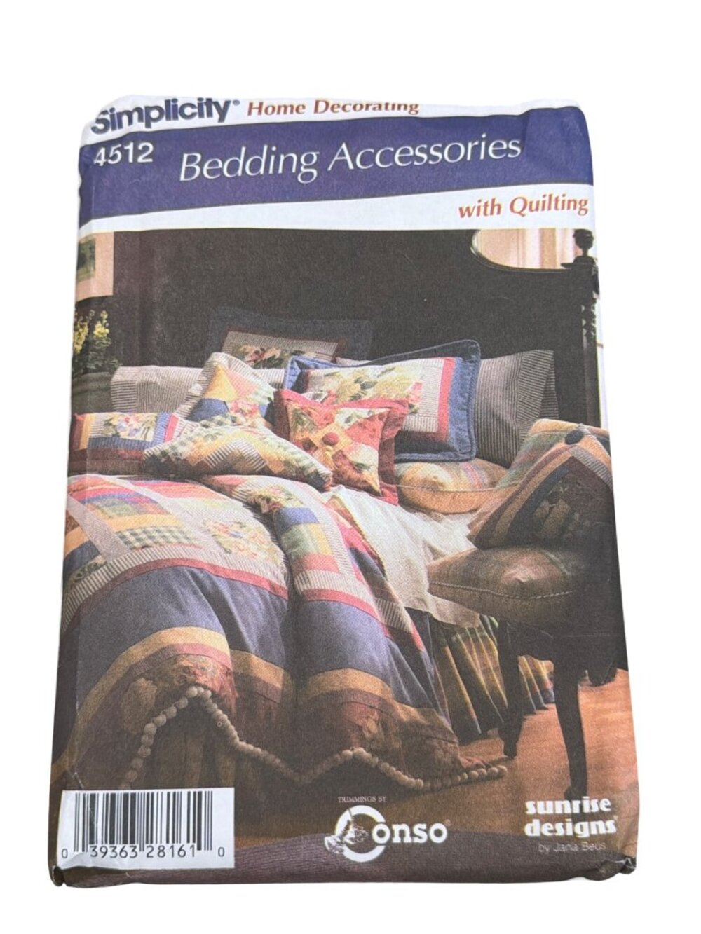 Simplicity 4512 Bedding Accessories Pattern With Quilting Sunrise Jana Beus